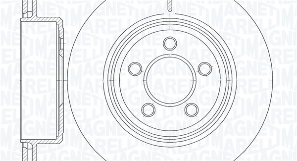 MAGNETI MARELLI Bremseskive 361302040931 320mm 22mm for CHRYSLER