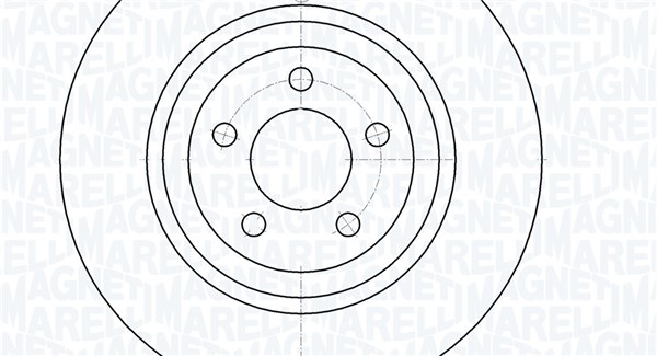 MAGNETI MARELLI Bremseskive 361302040933 345mm 28mm for CHRYSLER LANCIA