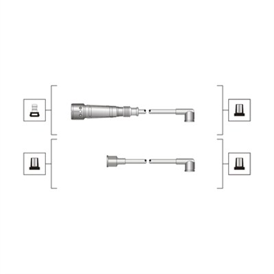 MAGNETI MARELLI Tændkabelsæt 941319170004