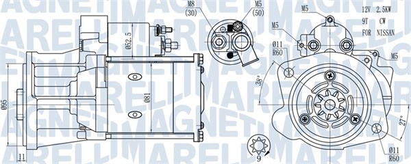 MAGNETI MARELLI Starter 063721491010 for OPEL NISSAN RENAULT RENAULT TRUCKS