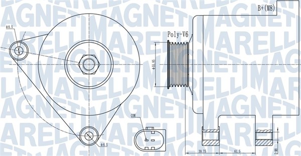 MAGNETI MARELLI Generator 063731910010 for VW AUDI