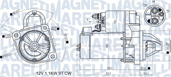 MAGNETI MARELLI Starter 063721419810 for BMW