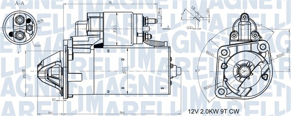 MAGNETI MARELLI Starter 063721408010 for FORD