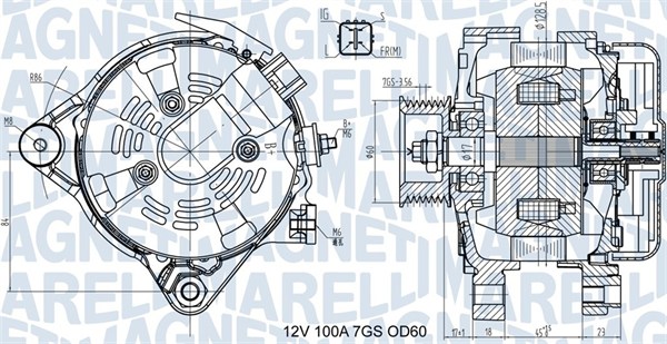 MAGNETI MARELLI Generator 063731613010 for TOYOTA