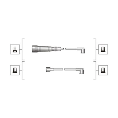 MAGNETI MARELLI Tændkabelsæt 941319170026