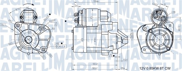 MAGNETI MARELLI Starter 063721174010 for MITSUBISHI NISSAN RENAULT DACIA CITROËN/PEUGEOT