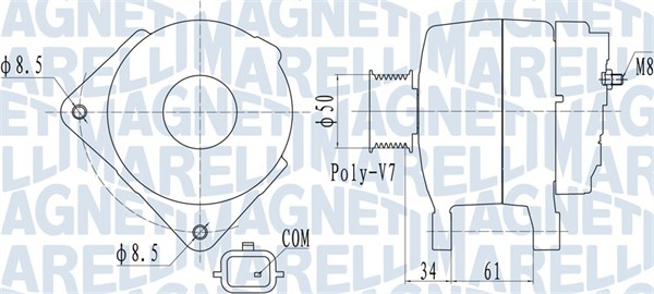 MAGNETI MARELLI Generator 063732057010 for RENAULT