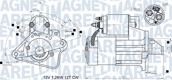 MAGNETI MARELLI Starter 063721524010 for MITSUBISHI RENAULT