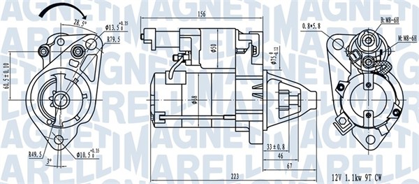 MAGNETI MARELLI Starter 063721458010 for HONDA