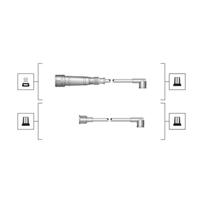 MAGNETI MARELLI Tændkabelsæt 941319170003