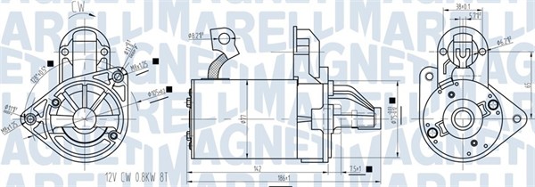 MAGNETI MARELLI Starter 063721422010 for DAEWOO