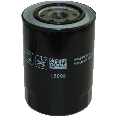 MEAT & DORIA Oliefilter 15098 Påskruet 143mm M 26 X 1,5 for KIA ISUZU MITSUBISHI