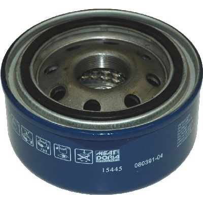 MEAT & DORIA Oliefilter 15445 P��skruet 82mm 1 1/2-16 UN for VAG MWM