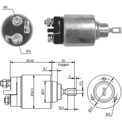 MEAT & DORIA Magnetafbryder, starter 46006 for VOLVO RENAULT