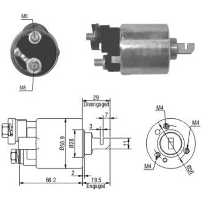 MEAT & DORIA Magnetafbryder, starter 46052 for HONDA