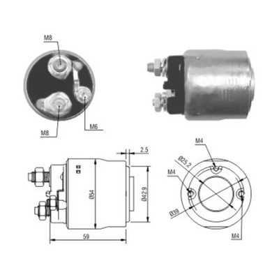 MEAT & DORIA Magnetafbryder, starter 46084 for FORD