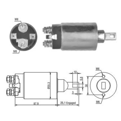MEAT & DORIA Magnetafbryder, starter 46143 for KIA