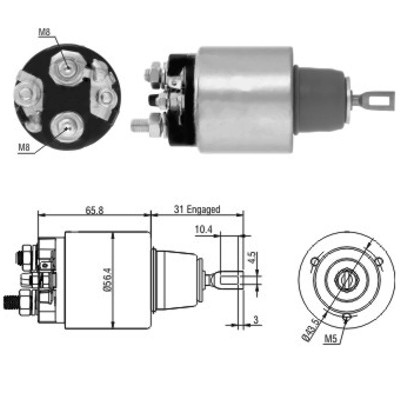MEAT & DORIA Magnetafbryder, starter 46146 for BMW