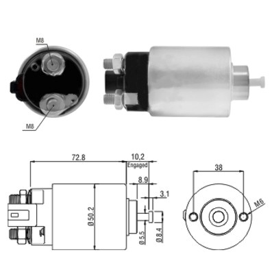 MEAT & DORIA Magnetafbryder, starter 46156 for KIA