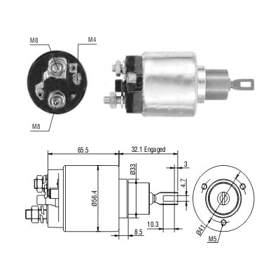 MEAT & DORIA Magnetafbryder, starter 46244 for MERCEDES-BENZ