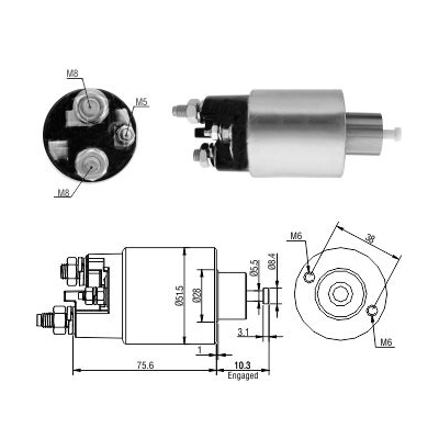 MEAT & DORIA Magnetafbryder, starter 46263 for MITSUBISHI RENAULT