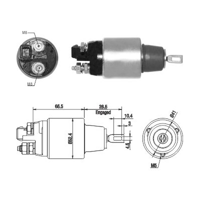 MEAT & DORIA Magnetafbryder, starter 46265 for BMW