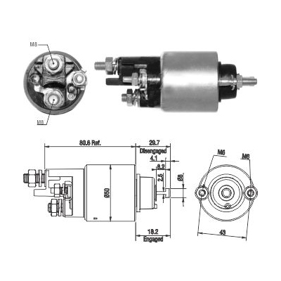 MEAT & DORIA Magnetafbryder, starter 46283 for MERCEDES-BENZ