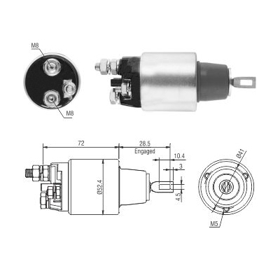 MEAT & DORIA Magnetafbryder, starter 46286 for IVECO