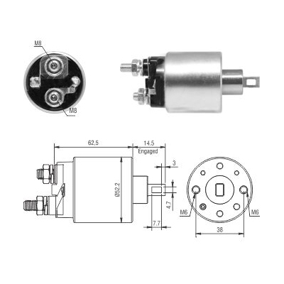 MEAT & DORIA Magnetafbryder, starter 46292 for LANCIA