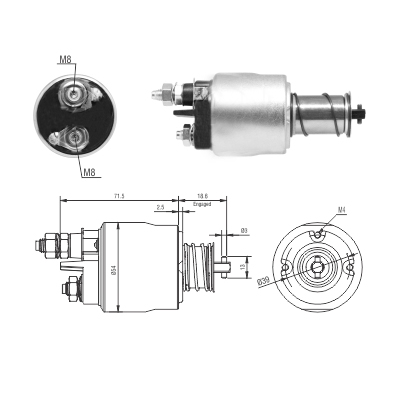 MEAT & DORIA Magnetafbryder, starter 46311 for FORD LANCIA ABARTH