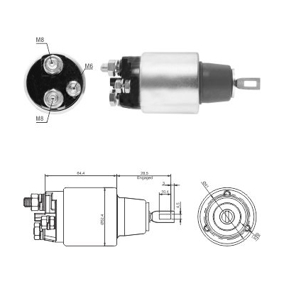 MEAT & DORIA Magnetafbryder, starter 46313 for FORD