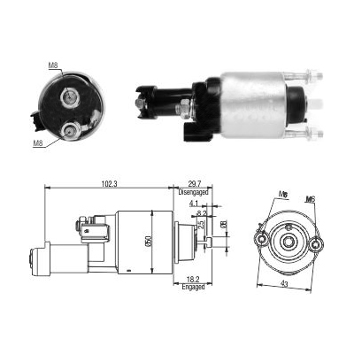 MEAT & DORIA Magnetafbryder, starter 46315 for HONDA