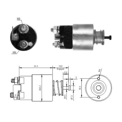 MEAT & DORIA Magnetafbryder, starter 46317 for KIA