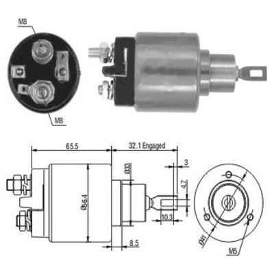 MEAT & DORIA Magnetafbryder, starter 46002 for LANCIA VAG VW