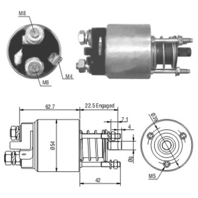 MEAT & DORIA Magnetafbryder, starter 46005 for OPEL ISUZU