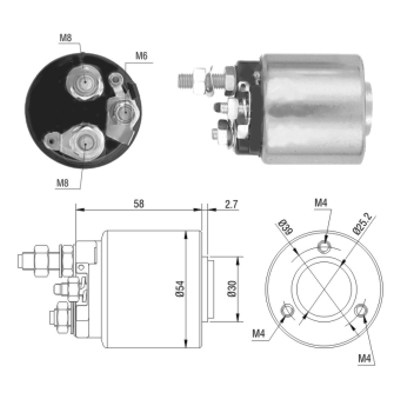 MEAT & DORIA Magnetafbryder, starter 46008 for OPEL