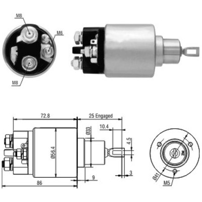 MEAT & DORIA Magnetafbryder, starter 46010 for MERCEDES-BENZ