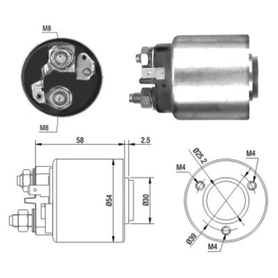 MEAT & DORIA Magnetafbryder, starter 46011 for PEUGEOT CITROËN/PEUGEOT CITROËN SUZUKI MITSUBISHI