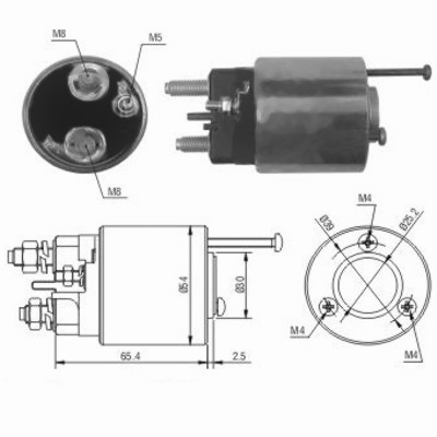 MEAT & DORIA Magnetafbryder, starter 46012 for CITROËN/PEUGEOT ALFA ROMEO CITROËN PEUGEOT LANCIA FIAT MITSUBISHI