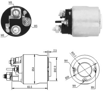 MEAT & DORIA Magnetafbryder, starter 46017 for CITROËN/PEUGEOT CITROËN PEUGEOT