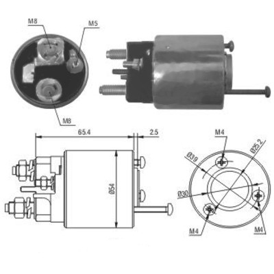 MEAT & DORIA Magnetafbryder, starter 46018 for CITROËN/PEUGEOT CITROËN PEUGEOT