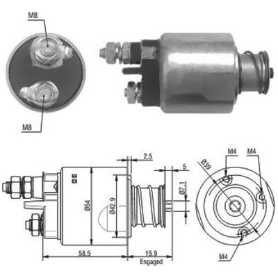 MEAT & DORIA Magnetafbryder, starter 46020 for LANCIA FIAT ALFA ROMEO