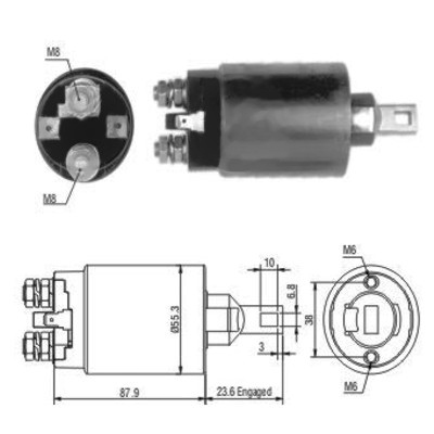 MEAT & DORIA Magnetafbryder, starter 46024 for MAZDA MITSUBISHI