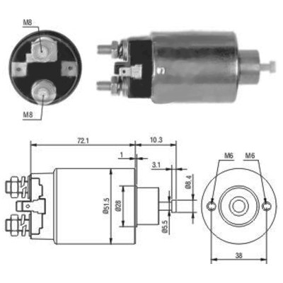 MEAT & DORIA Magnetafbryder, starter 46027 for SUZUKI MITSUBISHI NISSAN