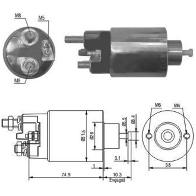 MEAT & DORIA Magnetafbryder, starter 46029 for MITSUBISHI
