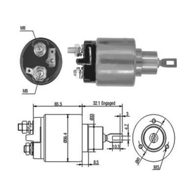 MEAT & DORIA Magnetafbryder, starter 46030 for CITROËN/PEUGEOT LANCIA