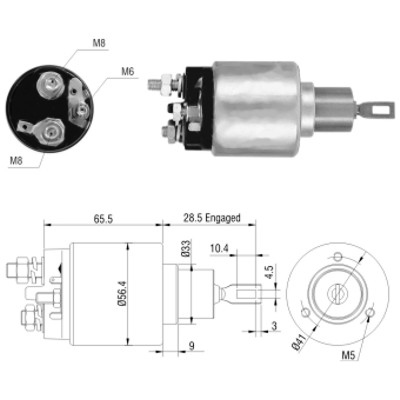 MEAT & DORIA Magnetafbryder, starter 46031 for OPEL SAAB GENERAL MOTORS VAUXHALL