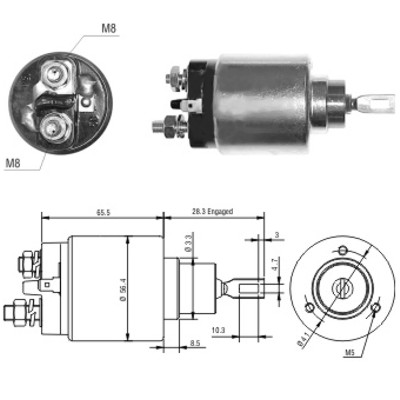MEAT & DORIA Magnetafbryder, starter 46032 for CITROËN PEUGEOT VOLVO RENAULT