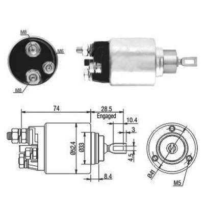 MEAT & DORIA Magnetafbryder, starter 46034 for IVECO