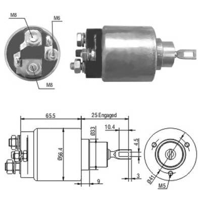 MEAT & DORIA Magnetafbryder, starter 46042 for OPEL NISSAN